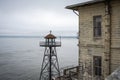 the watchtower of the Alcatraz prison