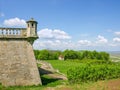 Watchtower on bastion of Pidhirtsi castle of 17th century, Ukraine Royalty Free Stock Photo