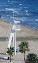 Watchtower in a beach Royalty Free Stock Photo