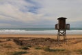 Landscape of watchtower beach Royalty Free Stock Photo