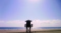 Watchtower of the beach watchers in the bay of CÃÂ¡diz capital, Andalusia. Spain. Royalty Free Stock Photo