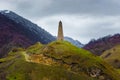 Watchtower in Caucasus mountains