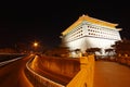 Watchtower in beijing night Royalty Free Stock Photo