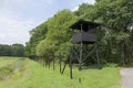 Watchtower at former concentration camp Westerbork Royalty Free Stock Photo