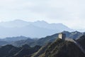 Watchtower at Jinshanling Great Wall at twilight, northeast from Beijing. Royalty Free Stock Photo