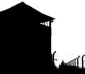 Watchtower at KZ Buchenwald Royalty Free Stock Photo