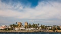 Watchtower near ionian sea Quattro Colonne, Santa Maria al Bagno, Salento, South Italy