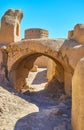 Through the ancient arch, Rayen, Iran Royalty Free Stock Photo
