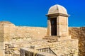 Watchtower of Santa Barbara Castle in Alicante, Spain Royalty Free Stock Photo