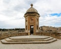 Watchtower in Senglea, Malta. Garden view