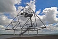 Watchtower on a stone mountain in Bottrop, Germany