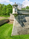 Watchtowers on bastions of Pidhirtsi castle of 17th century, Ukraine Royalty Free Stock Photo