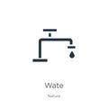 Wate icon vector. Trendy flat wate icon from nature collection isolated on white background. Vector illustration can be used for