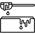 Water ablution icon, Japanese New Year related vector