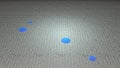 Water absorbent material soaks up liquid , water drops , puddle. View 6. 3d render