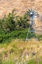 Water Aerating Windmill for Ponds and Lakes central oregon USA Royalty Free Stock Photo
