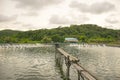 Water aeration turbine in farming aquatic. Shrimp and fish hatchery.