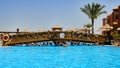 Water aerobics in the pool Egyptian hotel Royalty Free Stock Photo