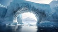 water arctic iceberg arch