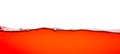 Water background red with air bubble Royalty Free Stock Photo