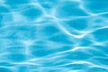 Water background, ripple and flow with waves. Summer blue swiming pool Royalty Free Stock Photo