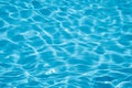 Water background, ripple and flow with waves. Summer blue swiming pool Royalty Free Stock Photo
