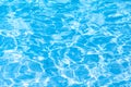 Water background, ripple and flow with waves. Summer blue swiming pool Royalty Free Stock Photo