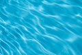 Water background, ripple and flow with waves. Summer blue swiming pool Royalty Free Stock Photo