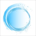 Water background splash circle. Circular symbol. Vector Royalty Free Stock Photo