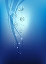 Water background, vector illustration Royalty Free Stock Photo