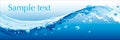 Water banner Royalty Free Stock Photo