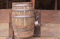 Water barrel on wagon Royalty Free Stock Photo