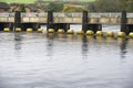 Water barrier on the River Leven in Dunbartonshire