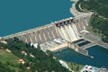 Water barriere dam-1 Royalty Free Stock Photo
