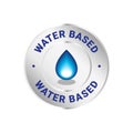 Water based product vector icon set