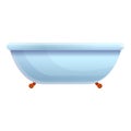 Water bathtub icon, cartoon style