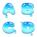 Water bead font type