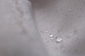 water beading on fabric. Waterproof coating background with water drops. soft focus, blur Royalty Free Stock Photo