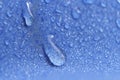 water beading on fabric. Waterproof coating background with water drops Royalty Free Stock Photo