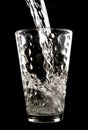 Water being poured into glass Royalty Free Stock Photo