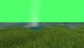 Water Blast Explosion on green screen Royalty Free Stock Photo