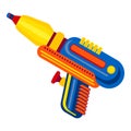 Water blaster icon, cartoon style