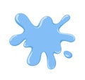 Water blot, splash, puddle. Clean pure liquid stain, spot. Sprayed aqua. Wet blotch, cool drop, spilled fluid, splatter