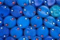 Water in blue plastic 200 litre Royalty Free Stock Photo