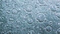 Water blue surface texture with bubbles, banner, background Royalty Free Stock Photo