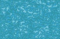 Water blue turquoise color seamless background in top view. Cartoon texture of water surface with waves and reflections. Vector Royalty Free Stock Photo