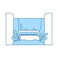 Water Boat Ride Icon Royalty Free Stock Photo