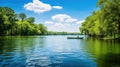 water boating on lake Royalty Free Stock Photo