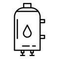 Water boiler icon, outline style