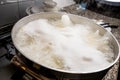 Water boiling for pasta Royalty Free Stock Photo